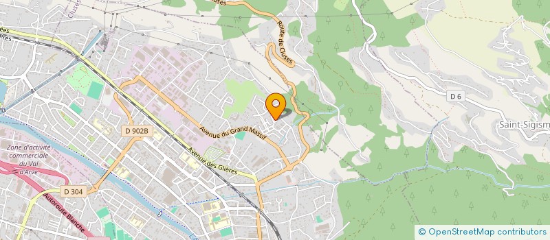 localisation de l'entreprise ALIANGE  CLUSES