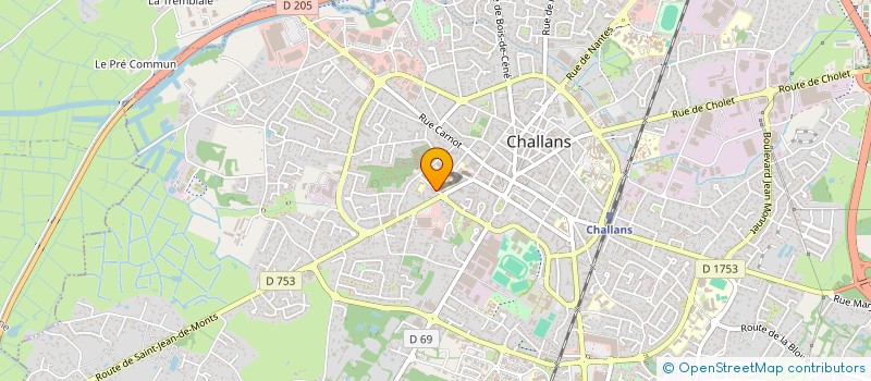 localisation de l'entreprise ALIANNE à CHALLANS