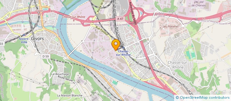 localisation de l'entreprise ALIANTIS  CHASSE-SUR-RHONE