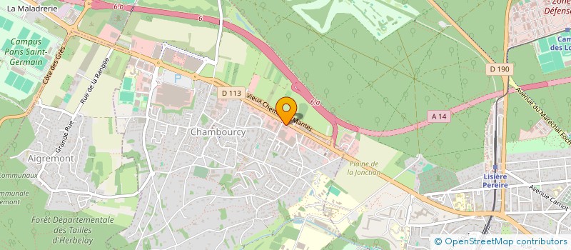 localisation de l'entreprise ALIANTIS PARIS OUEST à CHAMBOURCY