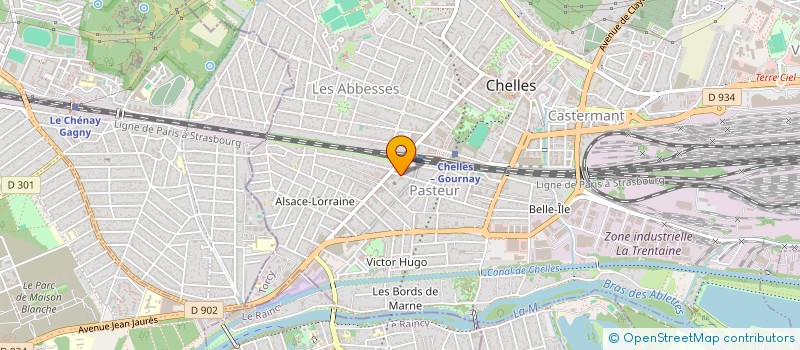 localisation de l'entreprise ALIAPAC à CHELLES