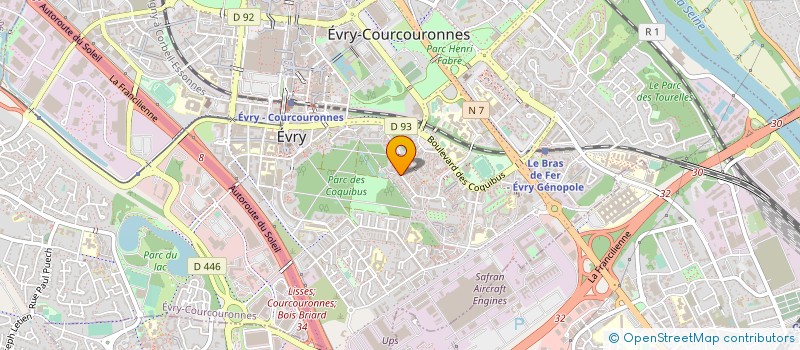 localisation de l'entreprise ALIAS à EVRY-COURCOURONNES