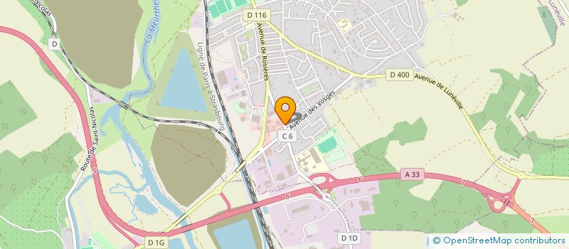localisation de l'entreprise ALIAS COMPOGRAVURE à DOMBASLE-SUR-MEURTHE