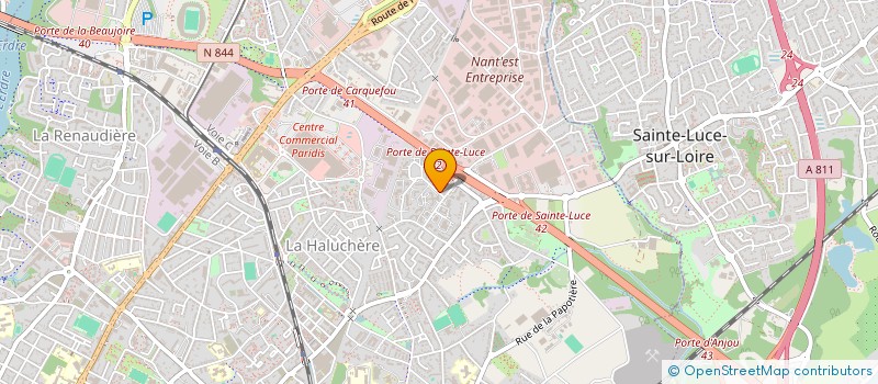 localisation de l'entreprise ALIAS INFORMATIQUE à NANTES
