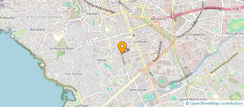 localisation de l'entreprise ALIAUL  MARSEILLE