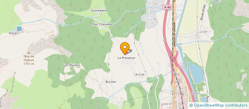 localisation de l'entreprise ALIAUME VUILLEMIN  SALLANCHES