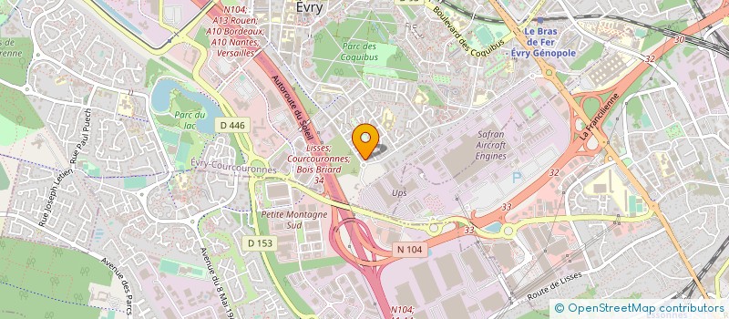 localisation de l'entreprise ALIB TRANS à EVRY-COURCOURONNES