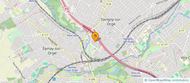 localisation de l'entreprise ALIBAT à SAVIGNY-SUR-ORGE