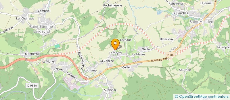 localisation de l'entreprise ALIBERT  SAINT-PIERRE-EYNAC