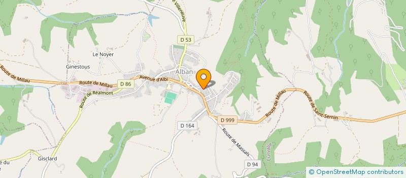 localisation de l'entreprise ALIBERT FR  ALBAN