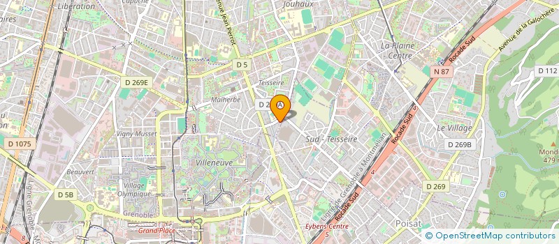 localisation de l'entreprise ALIBERT LENY ELLIA AUTOMOBILES à GRENOBLE