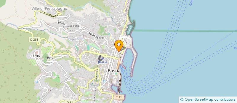 localisation de l'entreprise ALIBI PRODUCTION  BASTIA