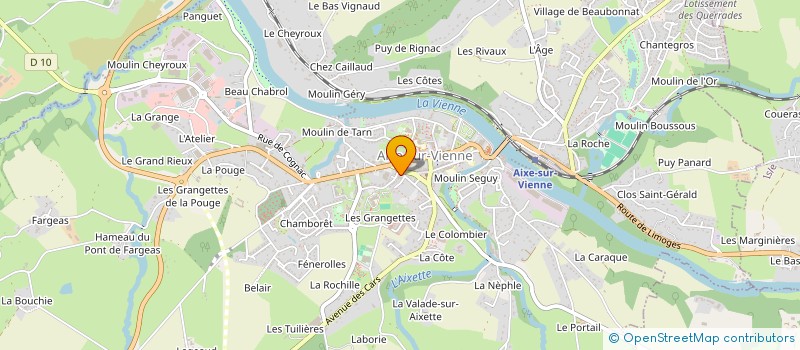 localisation de l'entreprise ALIBOIS à AIXE-SUR-VIENNE