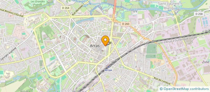 localisation de l'entreprise ALIBONTERRE  ARRAS