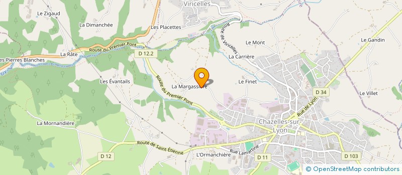 localisation de l'entreprise ALIC4 INVEST  CHAZELLES-SUR-LYON