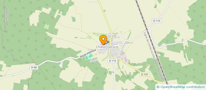 localisation de l'entreprise ALICA  CHATEL-GERARD