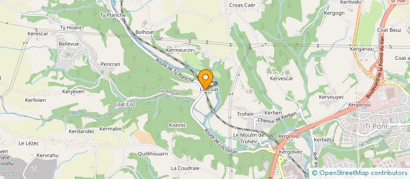 localisation de l'entreprise ALICA  GUENGAT