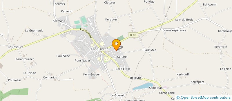 localisation de l'entreprise ALICE 1  CLEGUEREC