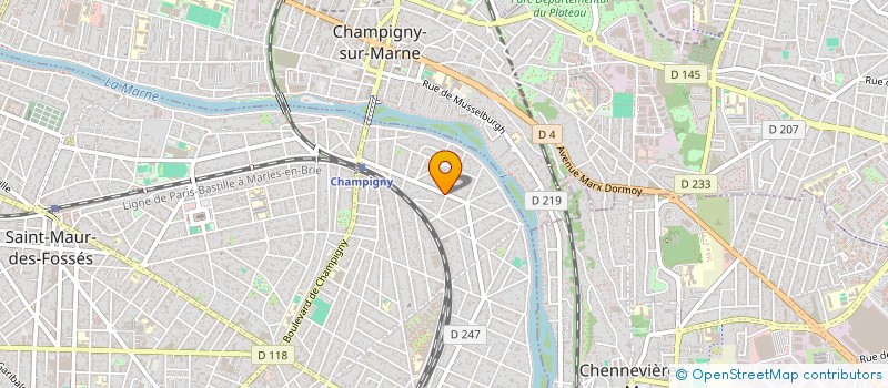 localisation de l'entreprise ALICE 3000 à SAINT-MAUR-DES-FOSSES