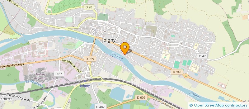 localisation de l'entreprise ALICE à JOIGNY