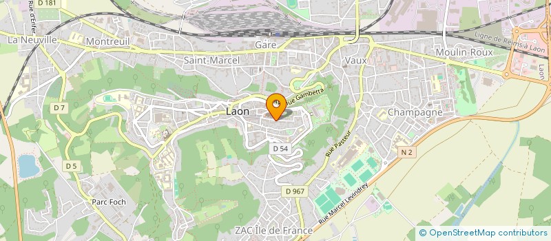 localisation de l'entreprise ALICE à LAON