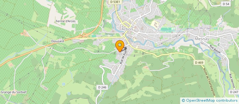 localisation de l'entreprise ALICE  ARBOIS