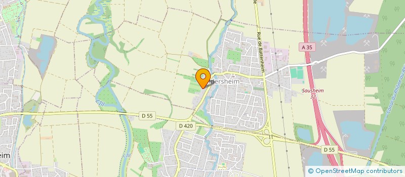 localisation de l'entreprise ALICE  BALDERSHEIM