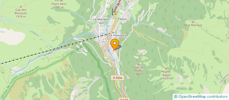 localisation de l'entreprise ALICE ADRIEN LANTOURNE  CAUTERETS