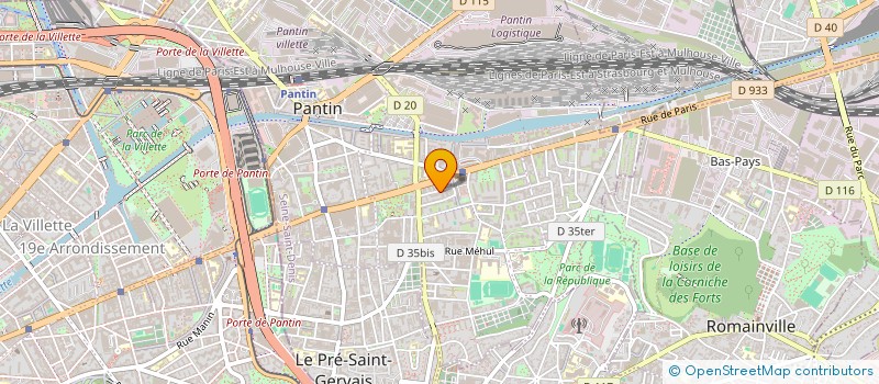 localisation de l'entreprise ALICE AU BUREAU  PANTIN