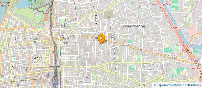 localisation de l'entreprise ALICE B à VILLEURBANNE