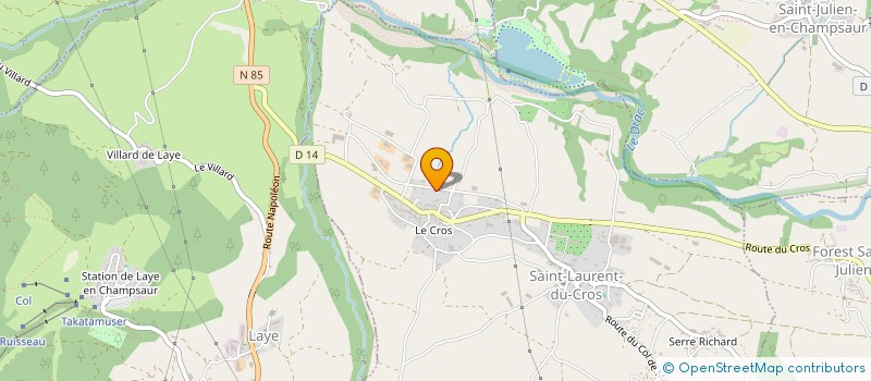 localisation de l'entreprise ALICE BERNARD ARCHITECTURE  SAINT-LAURENT-DU-CROS