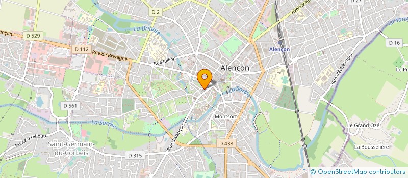 localisation de l'entreprise ALICE D à ALENCON