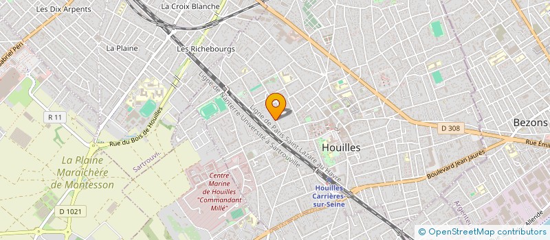 localisation de l'entreprise ALICE DIETETIQUE  HOUILLES