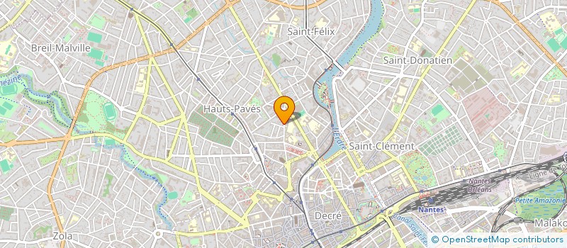 localisation de l'entreprise ALICE ET MATHIEU ZAMICHIEI  NANTES