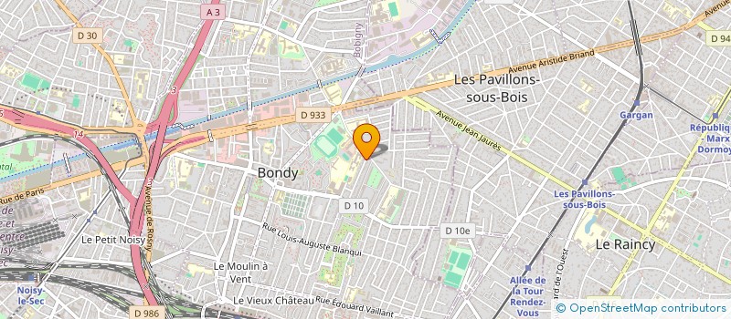 localisation de l'entreprise ALICE ET WILLIAM  BONDY