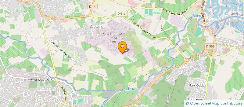 localisation de l'entreprise ALICE GOLFE DE SAINT TROPEZ à COGOLIN