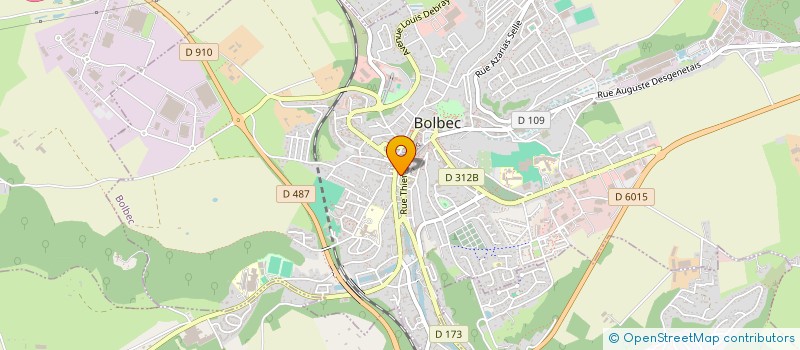 localisation de l'entreprise ALICE LAPERCHE, NOTAIRE  BOLBEC