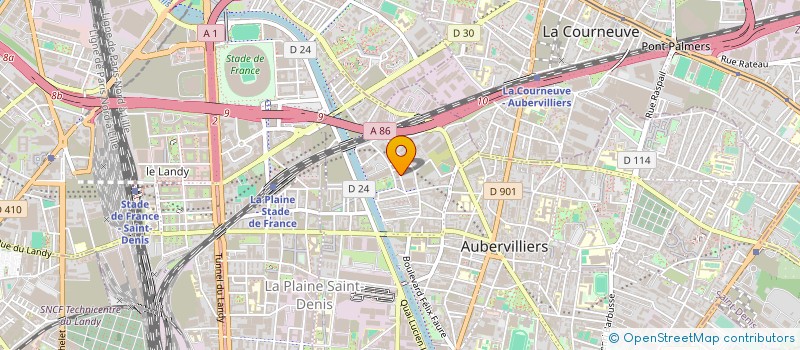 localisation de l'entreprise ALICE MODE  AUBERVILLIERS