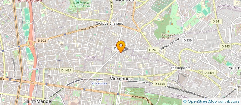 localisation de l'entreprise ALICE PISCETTA à VINCENNES