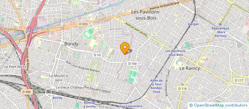 localisation de l'entreprise ALICE SOREN  BONDY