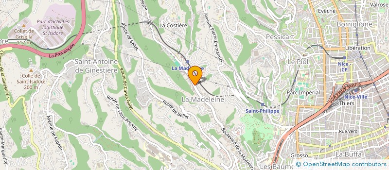 localisation de l'entreprise ALICIA à NICE