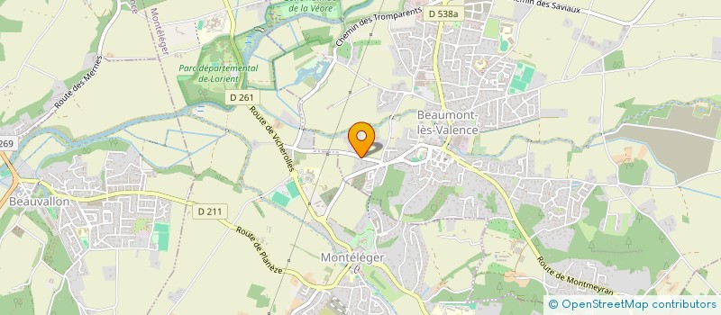 localisation de l'entreprise ALICIA à BEAUMONT-LES-VALENCE
