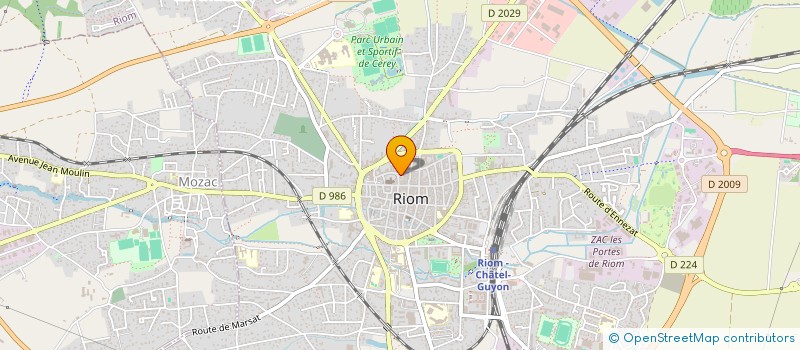 localisation de l'entreprise ALICIA à RIOM