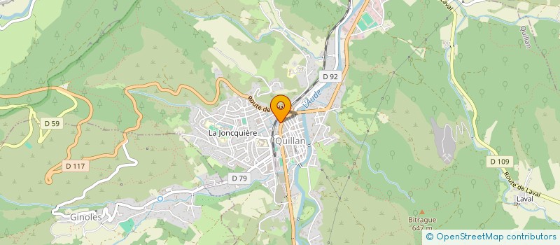 localisation de l'entreprise ALICIA à QUILLAN