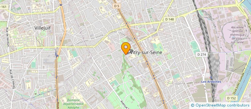 localisation de l'entreprise ALICIA FRUITS à VITRY-SUR-SEINE