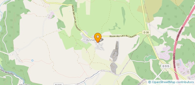 localisation de l'entreprise ALICLO  SAINT-BEAUZELY