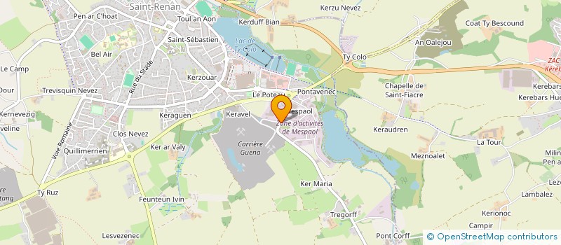 localisation de l'entreprise ALICRON  SAINT RENAN