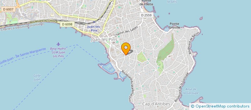 localisation de l'entreprise ALICYR à ANTIBES