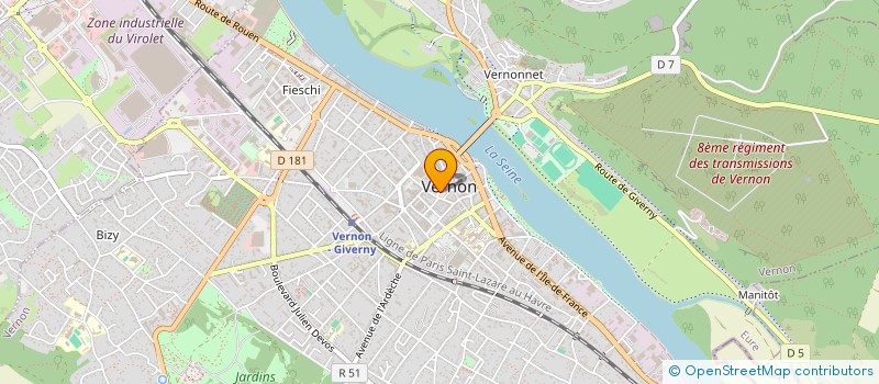 localisation de l'entreprise ALIDEAL à VERNON