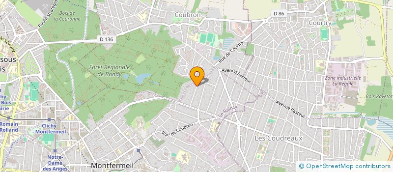 localisation de l'entreprise ALIDIR à MONTFERMEIL